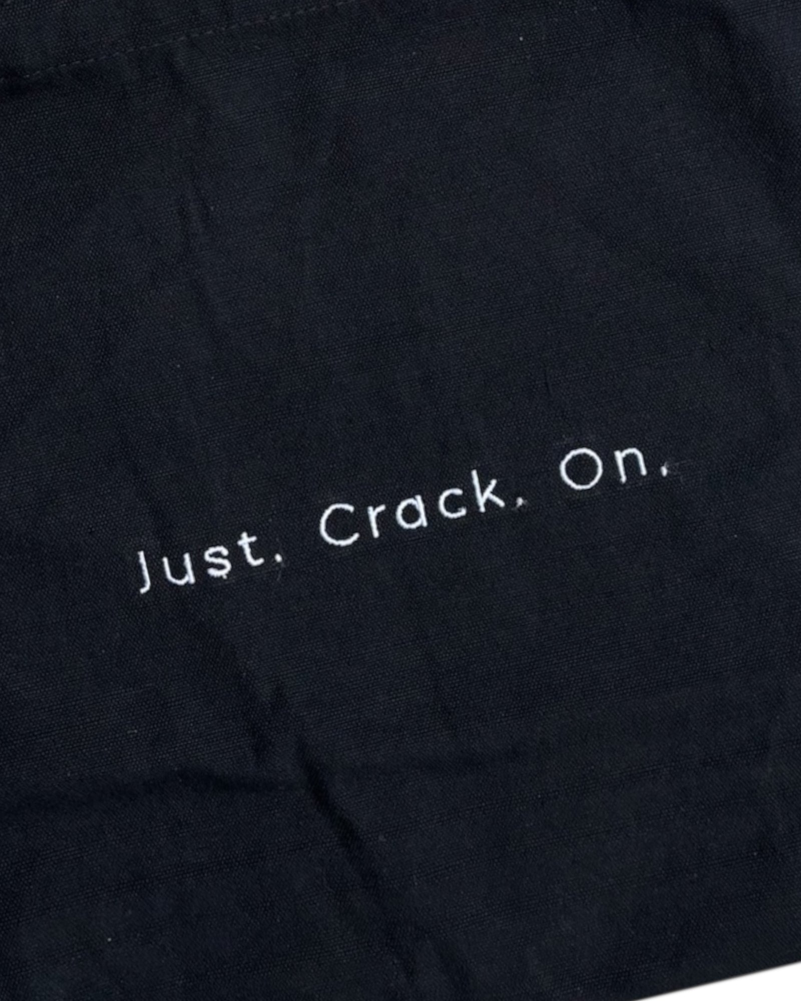 Northern Just Crack On Embroidered Tote Bag