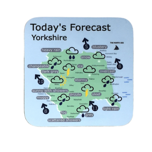 Yorkshire Funny Weather Map Coaster