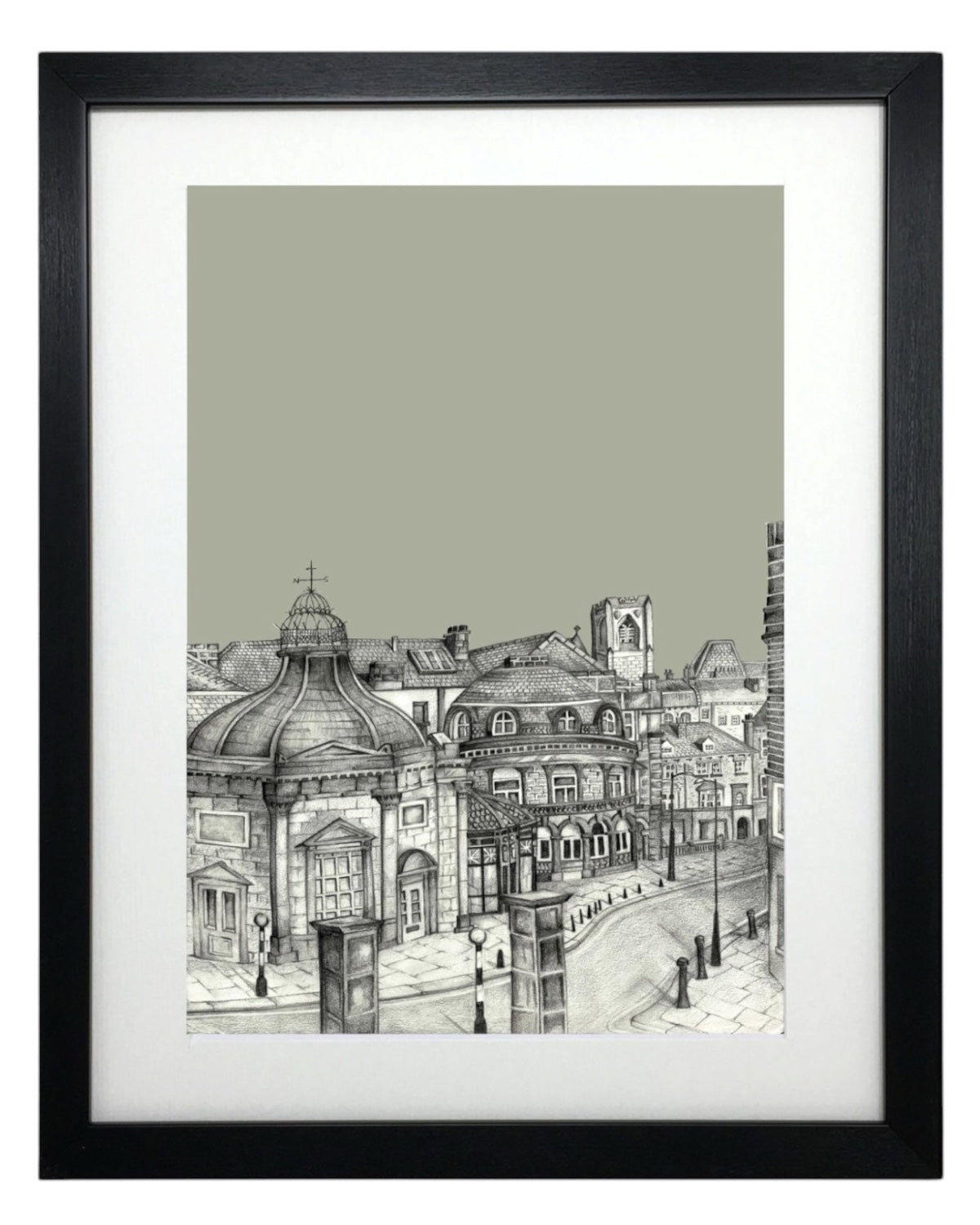 Harrogate Pump Rooms Sketch Print