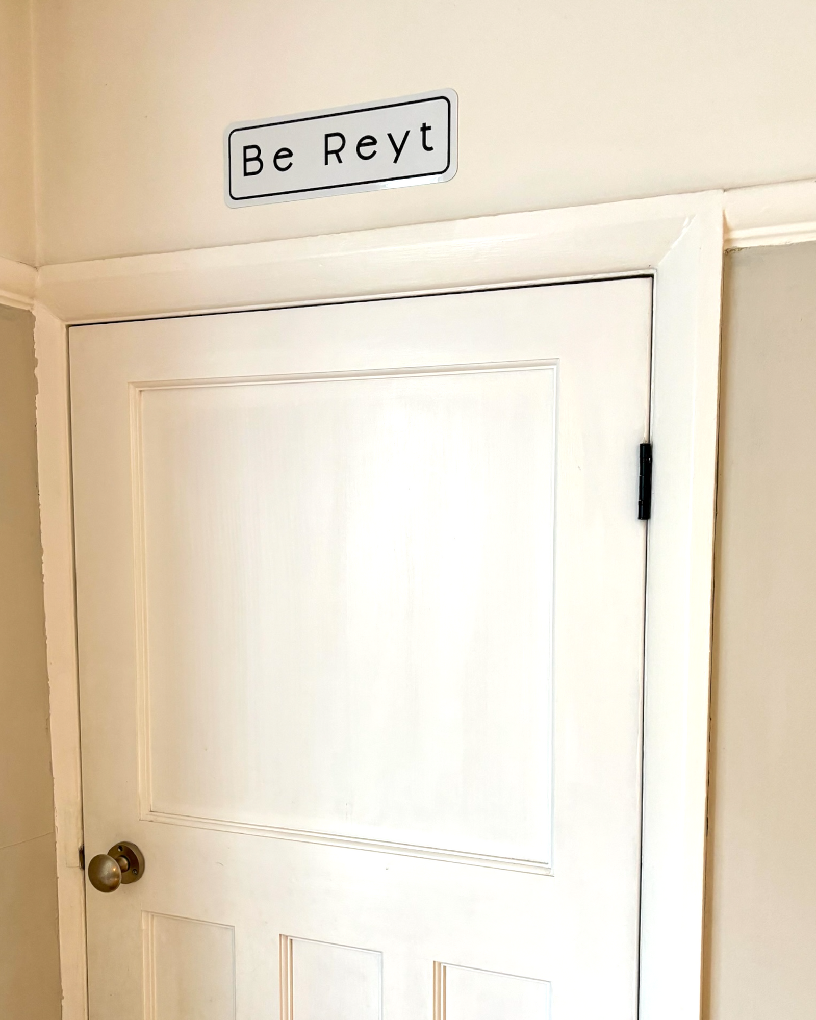 Yorkshire Be Reyt Home Metal Embossed Sign