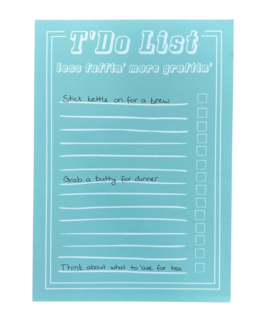 Yorkshire Dialect To Do List Notepad