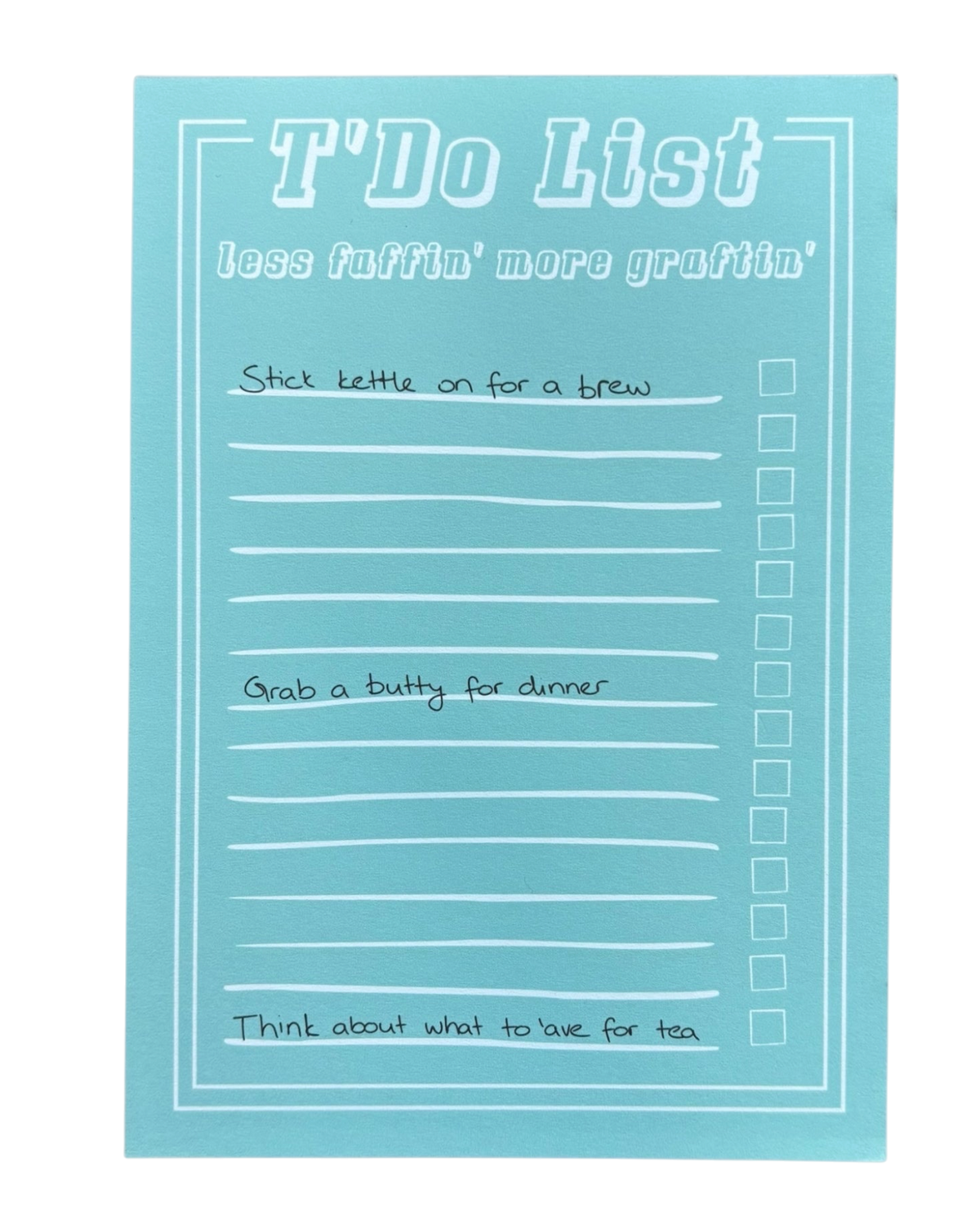 Yorkshire Dialect To Do List Notepad