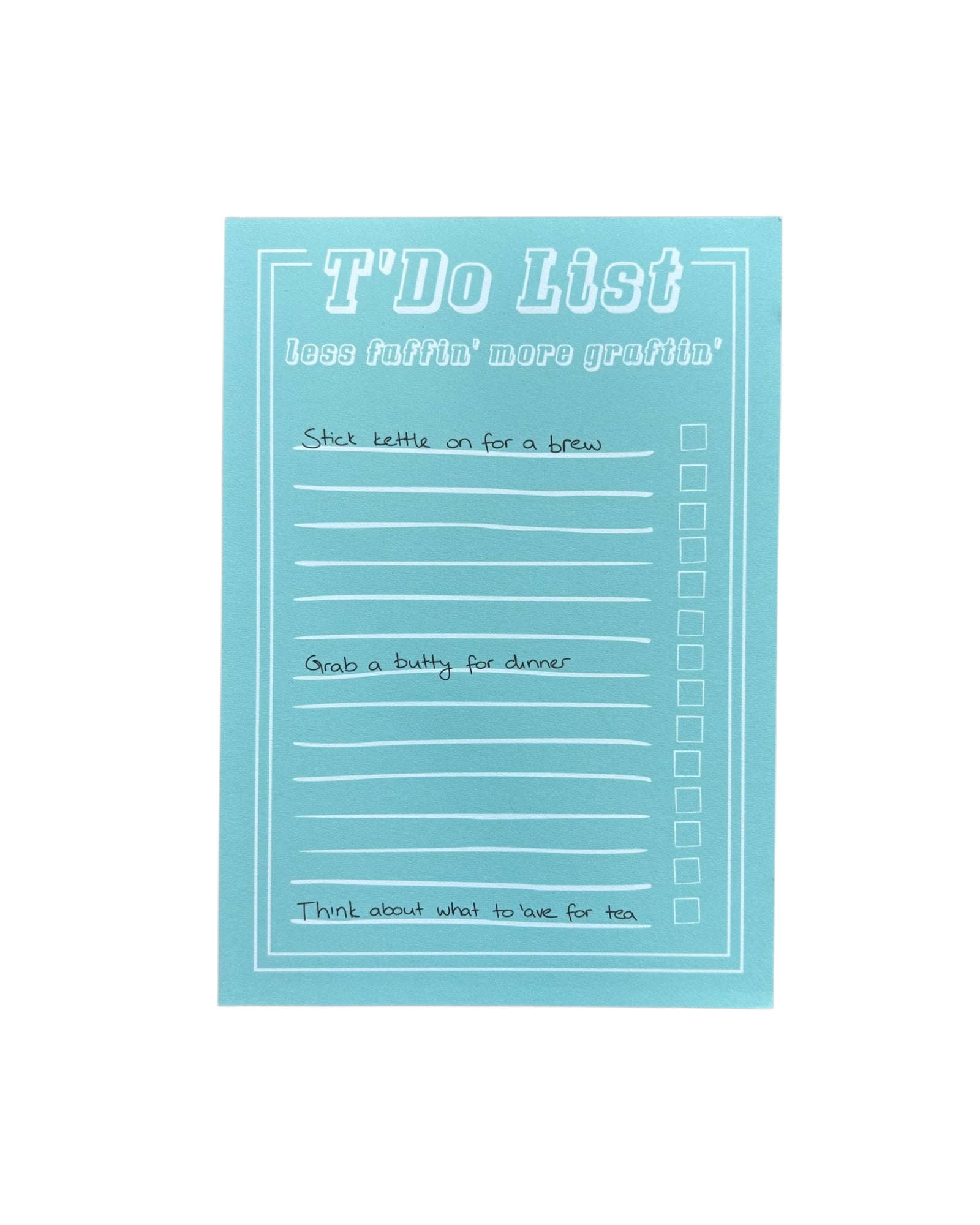 Yorkshire Dialect To Do List Notepad
