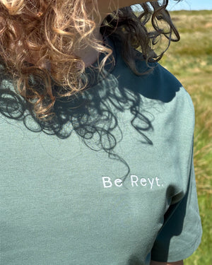 Be Reyt Yorkshire Lancashire T-Shirt – Unisex Fit - Premium Embroidered Organic Cotton