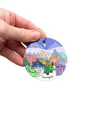 Harrogate Yorkshire Christmas Decoration Colourful