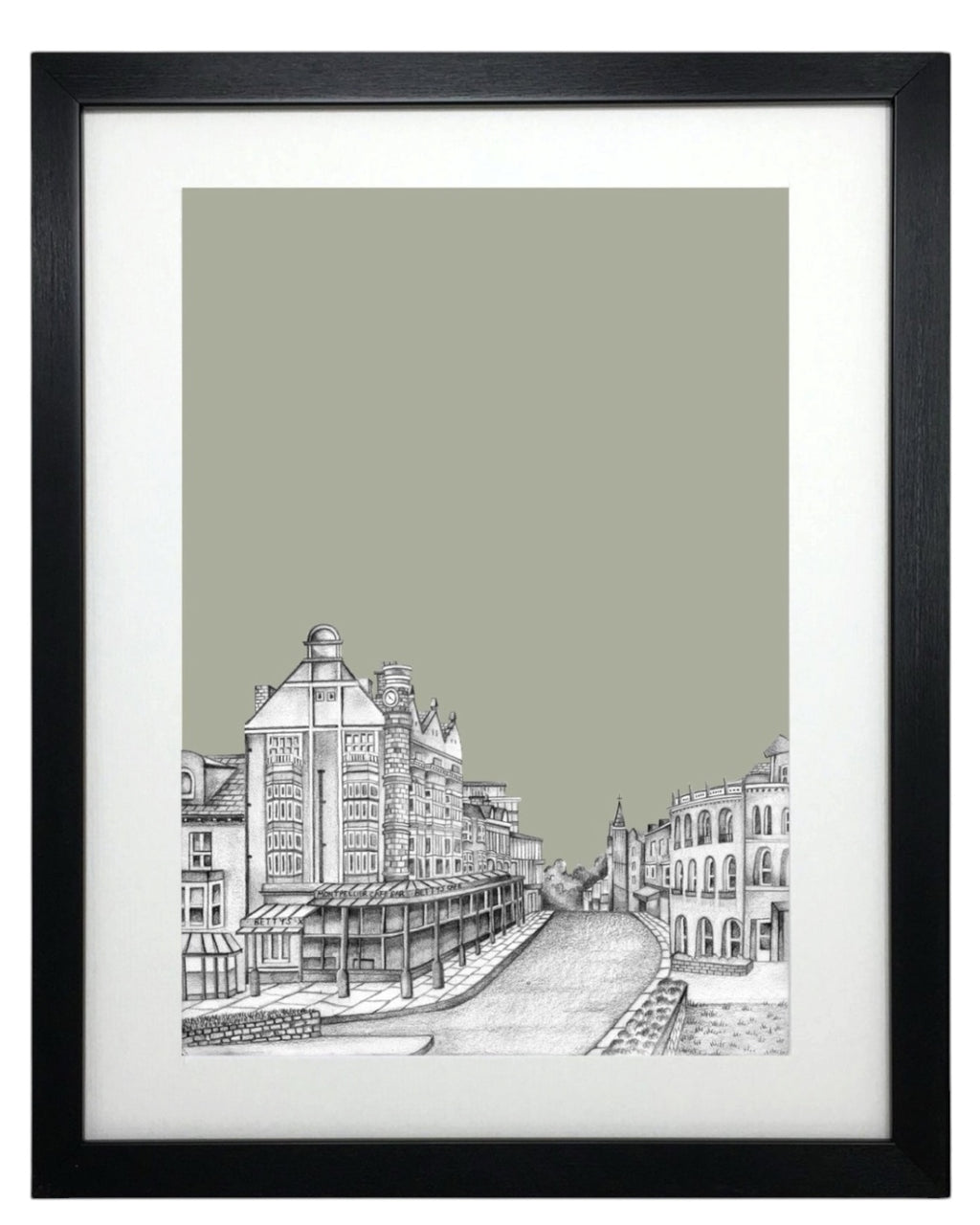 Harrogate Betty’s Sketch Print – Unframed Print