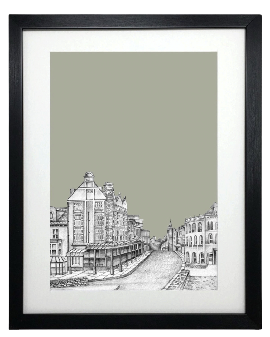 Harrogate Betty’s Sketch Print – Unframed Print