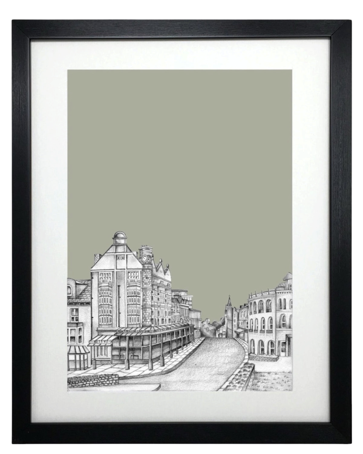 Harrogate Betty’s Sketch Print – Unframed Print
