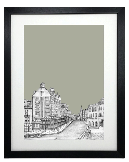 Harrogate Betty’s Sketch Print – Unframed Print