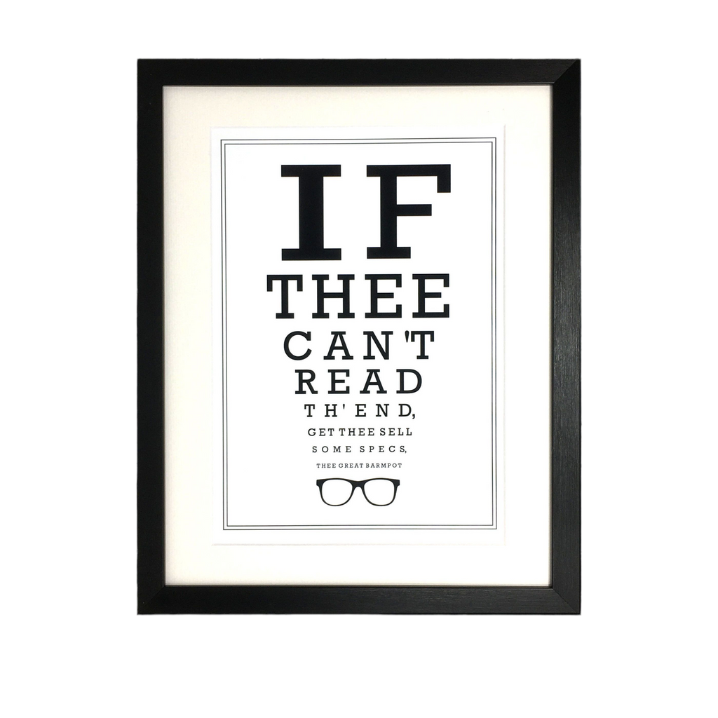 Lancashire Optician Eyetest Print – Unframed Print
