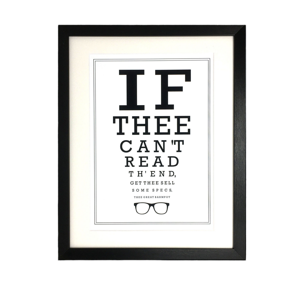 Lancashire Optician Eyetest Print – Unframed Print