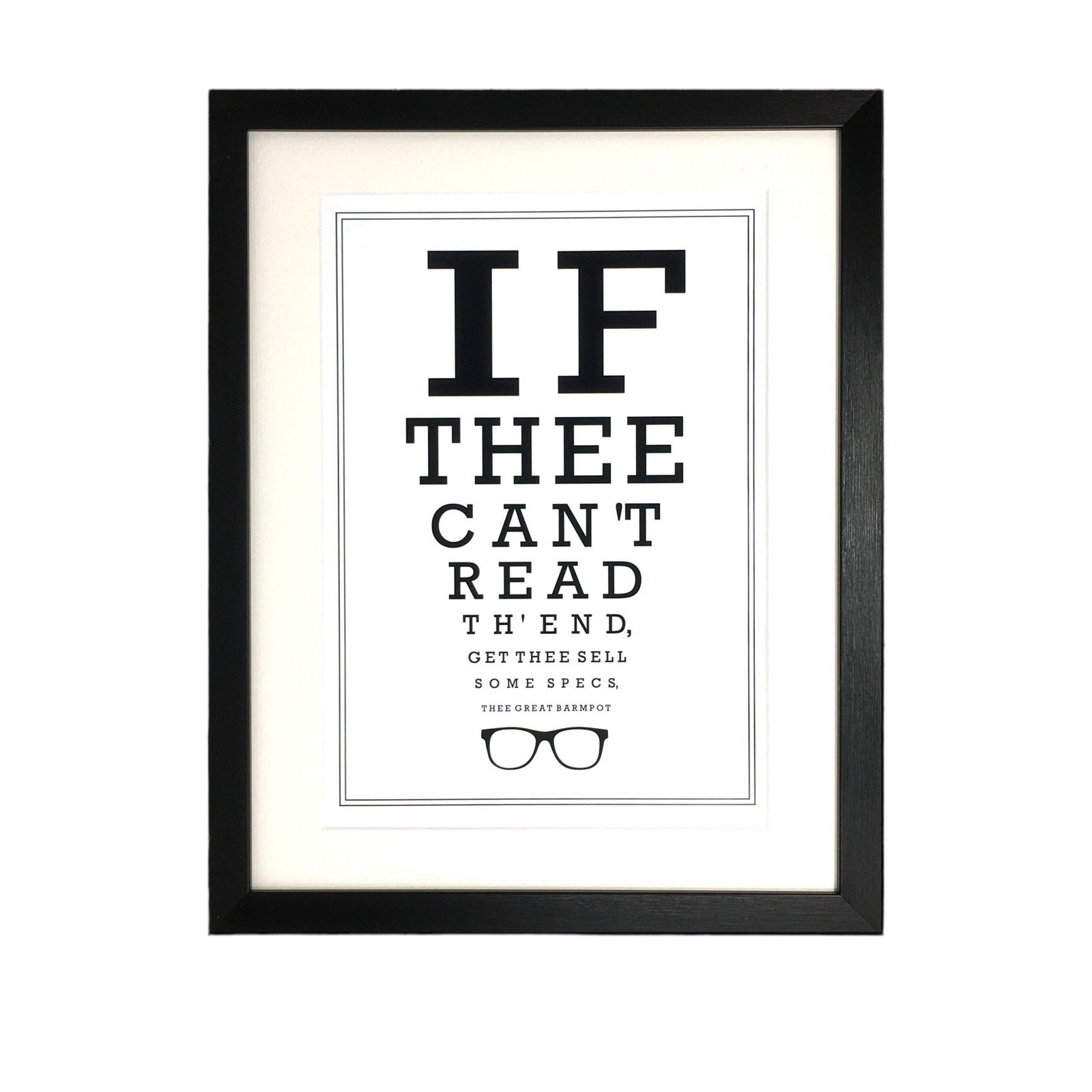 Lancashire Optician Eyetest Print