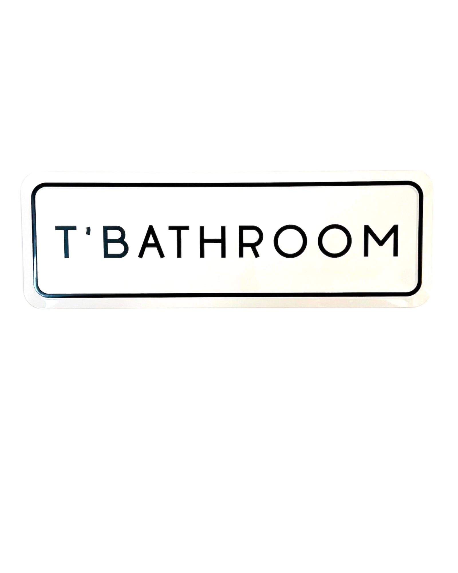 Yorkshire T’Bathroom Home Metal Embossed Sign