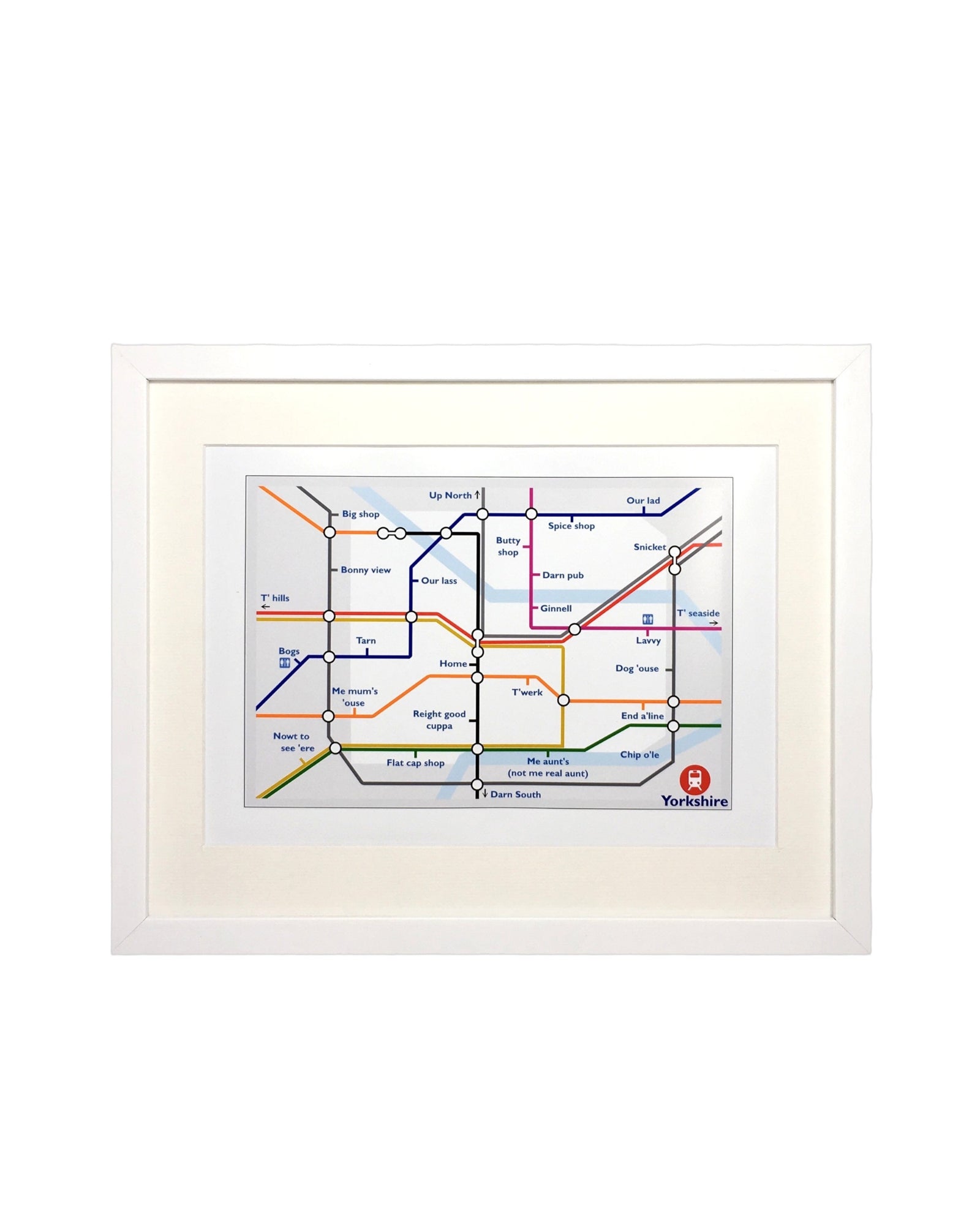 Yorkshire Underground Tube Print