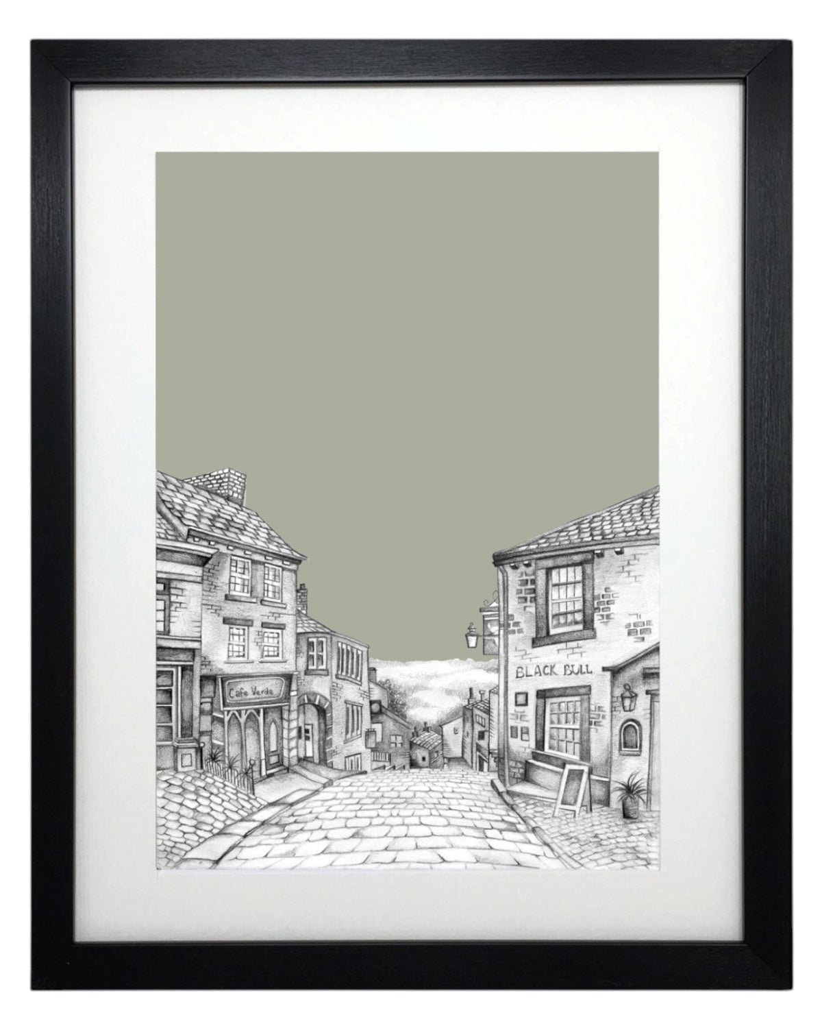 Haworth Yorkshire Sketch Print