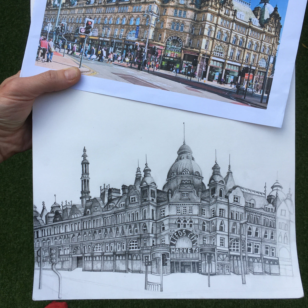 Leeds Yorkshire Sketch Print – Unframed Print