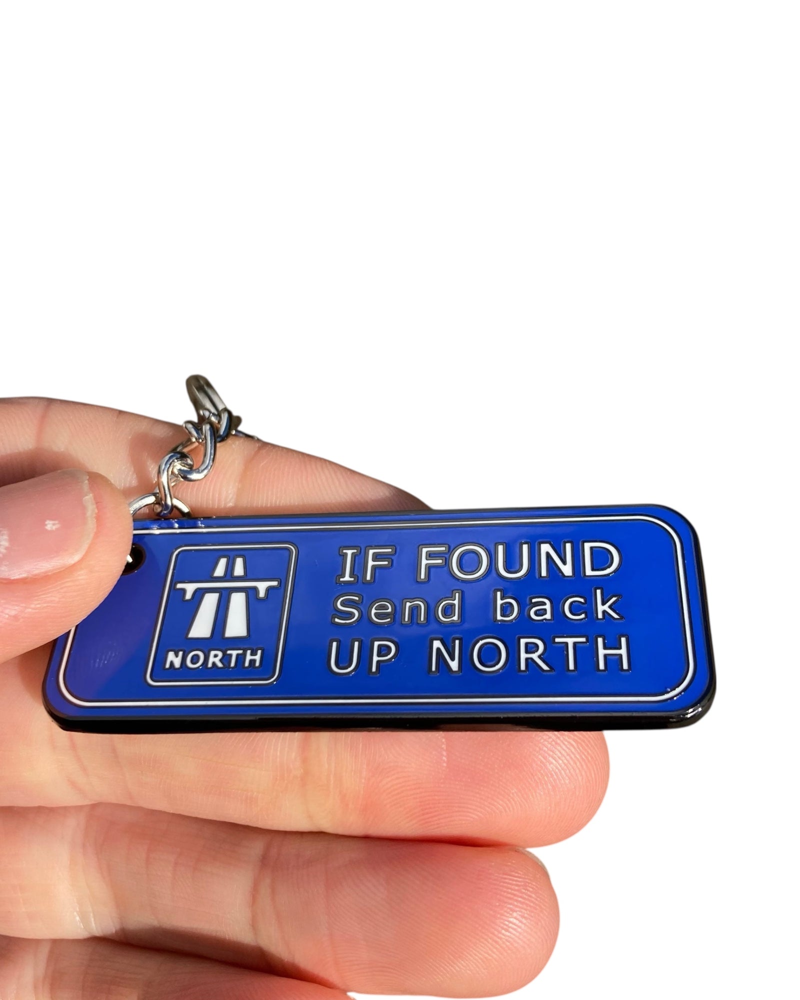 Up North Yorkshire Lancashire Enamel Keyring