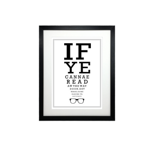 Scottish Optician Eyetest Print