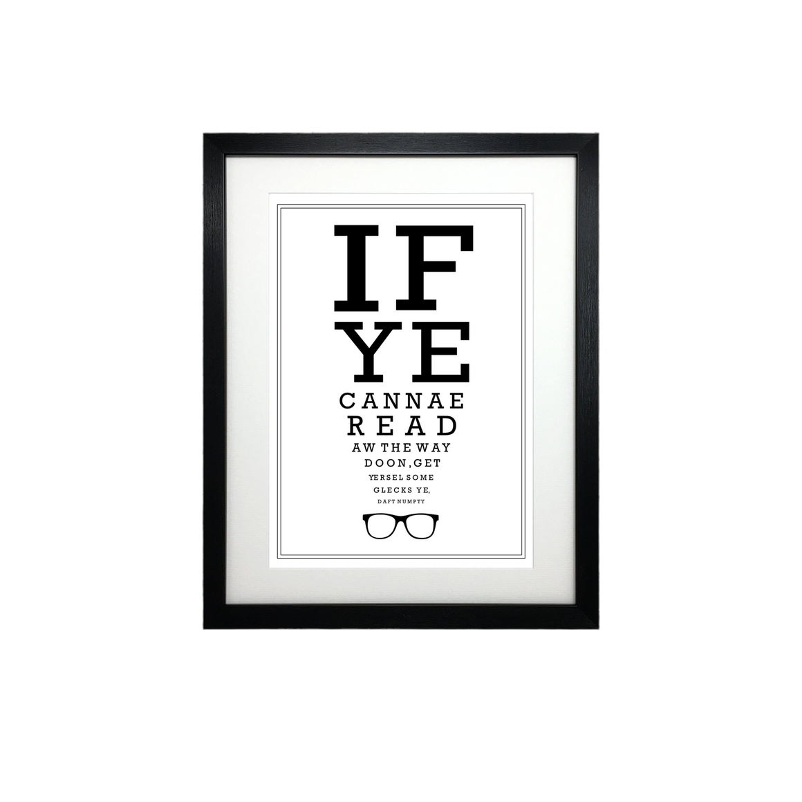 Scottish Optician Eyetest Print