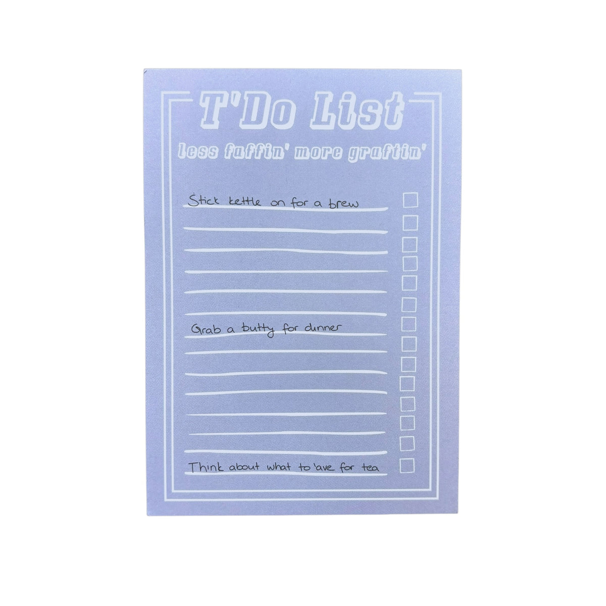 Yorkshire Dialect To Do List Notepad