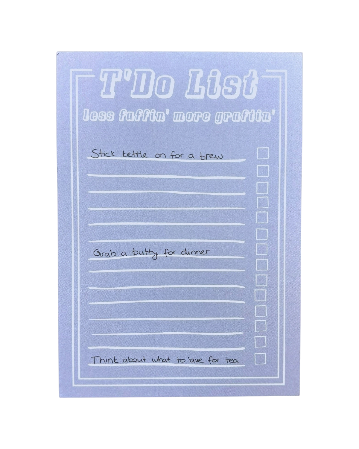 Yorkshire Dialect To Do List Notepad