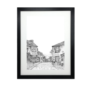 Haworth Yorkshire Sketch Print