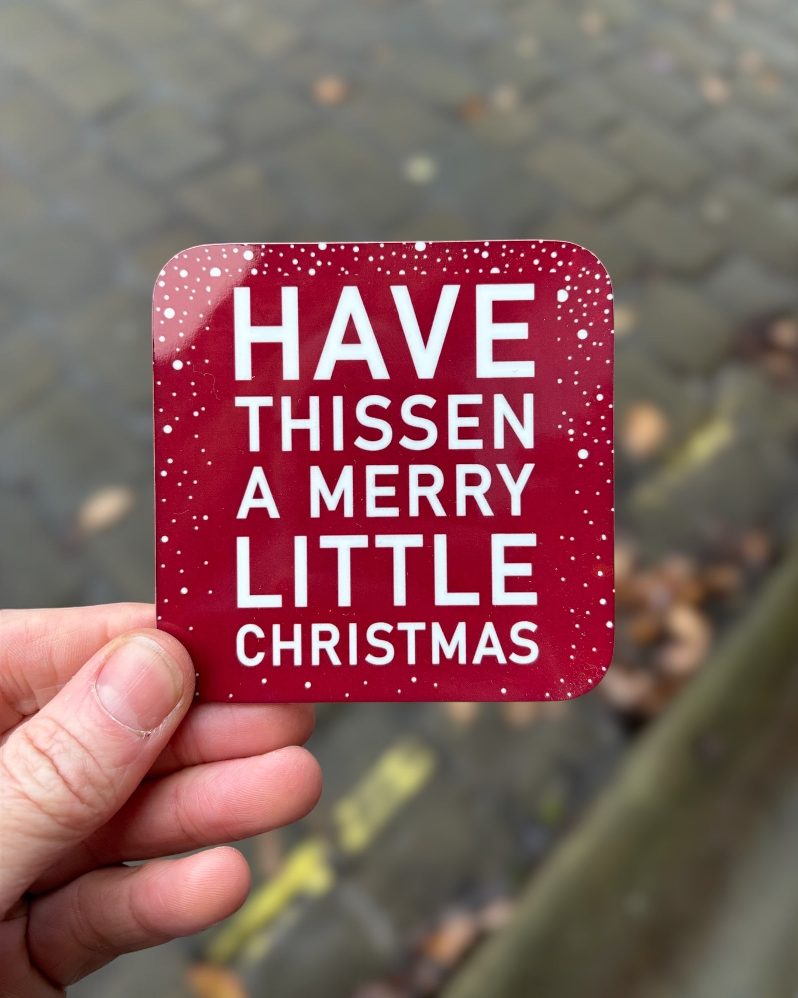 Yorkshire Merry Christmas Coaster