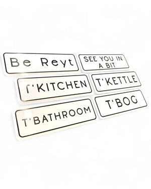Yorkshire T’Kettle Home Metal Embossed Sign