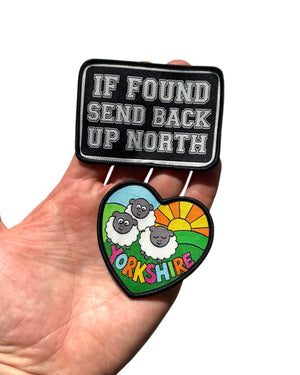 Send Back Up North Yorkshire Iron on / Sew on Patch