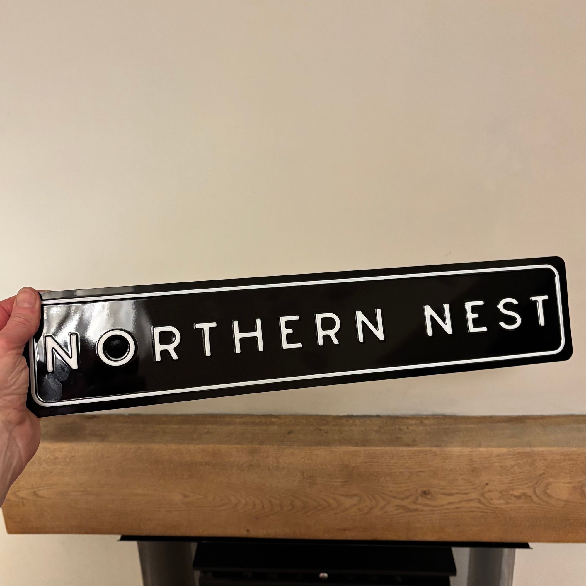 Northern Nest (Northerner) Metal Embossed Sign
