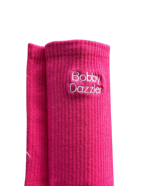 Bobby Dazzler Embroidered Crew Socks