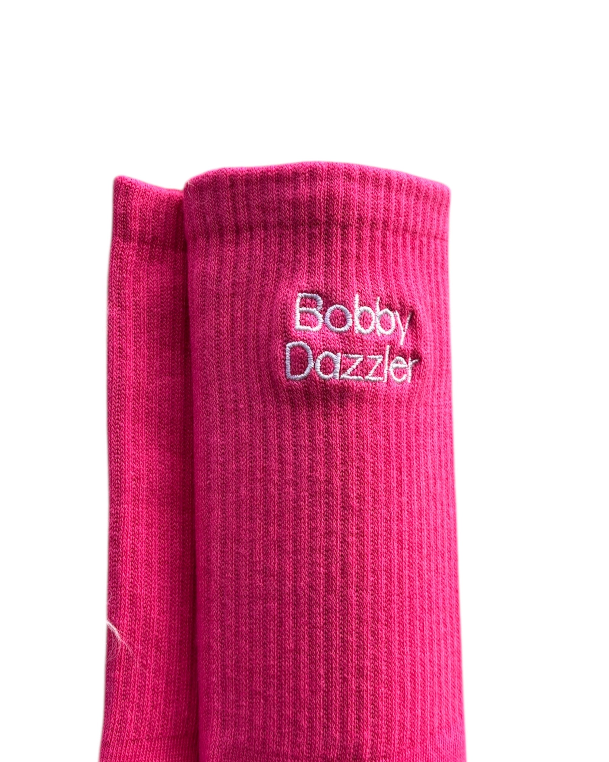 Bobby Dazzler Embroidered Crew Socks