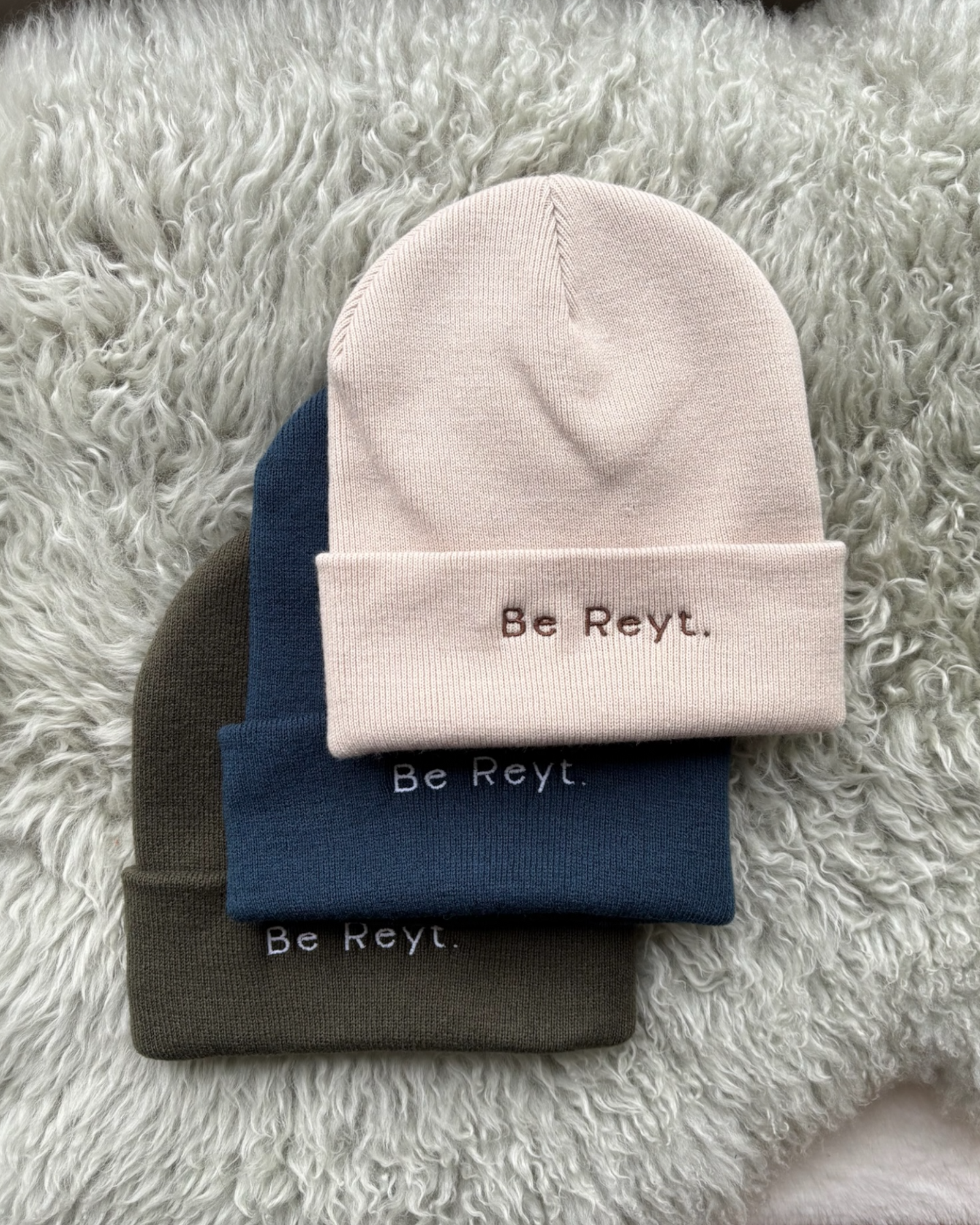 Yorkshire Be Reyt Embroidered Beanie Hat - One Size - 3 Colours