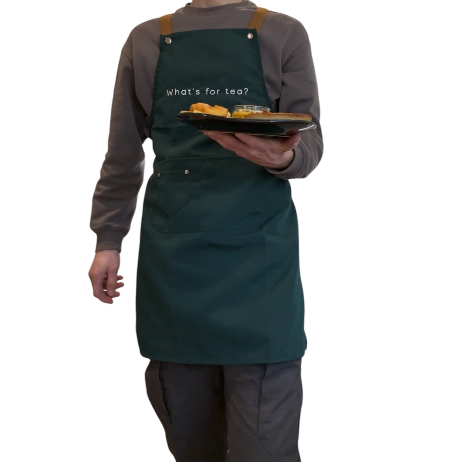 Northerner Embroidered Apron What’s For Tea