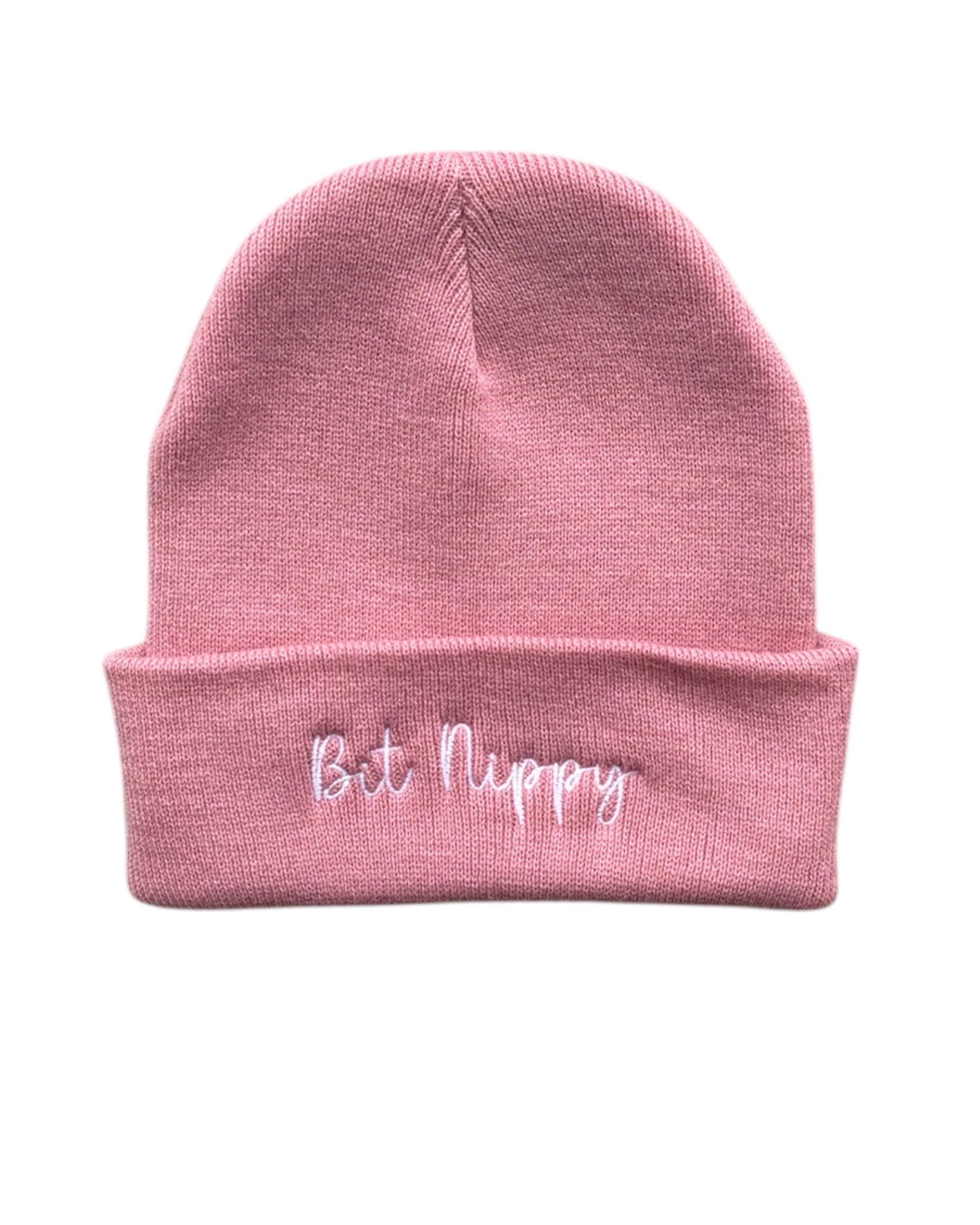Bit Nippy Embroidered Beanie Hat - One Size - 3 Colours
