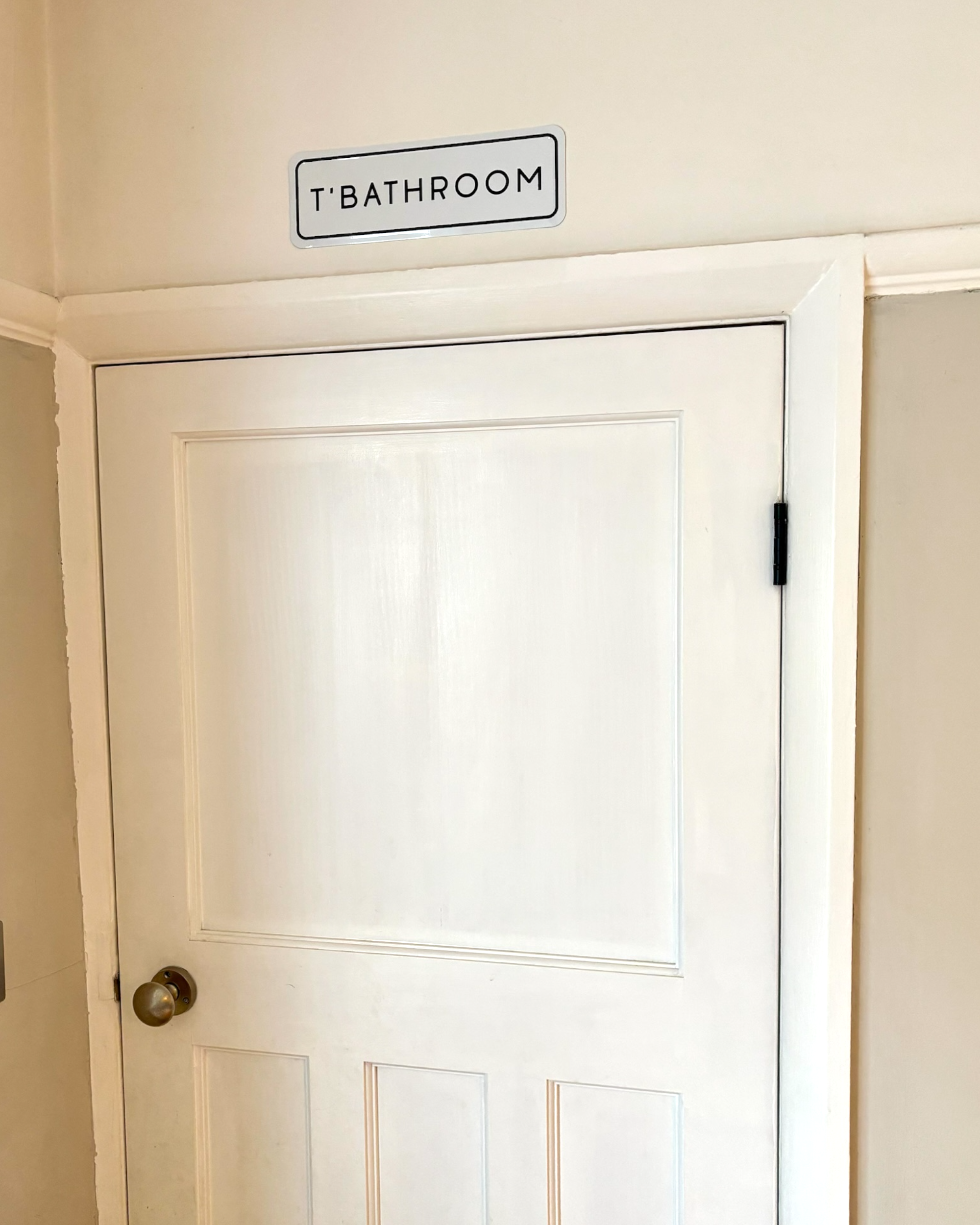 Yorkshire T’Bathroom Home Metal Embossed Sign