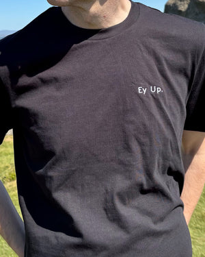 Ey Up Yorkshire Lancashire T-Shirt – Unisex Fit - Premium Embroidered Organic Cotton