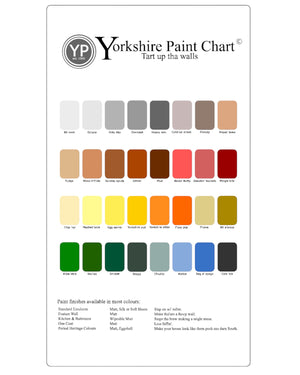 Yorkshire Tea Towel 'Paint Chart'