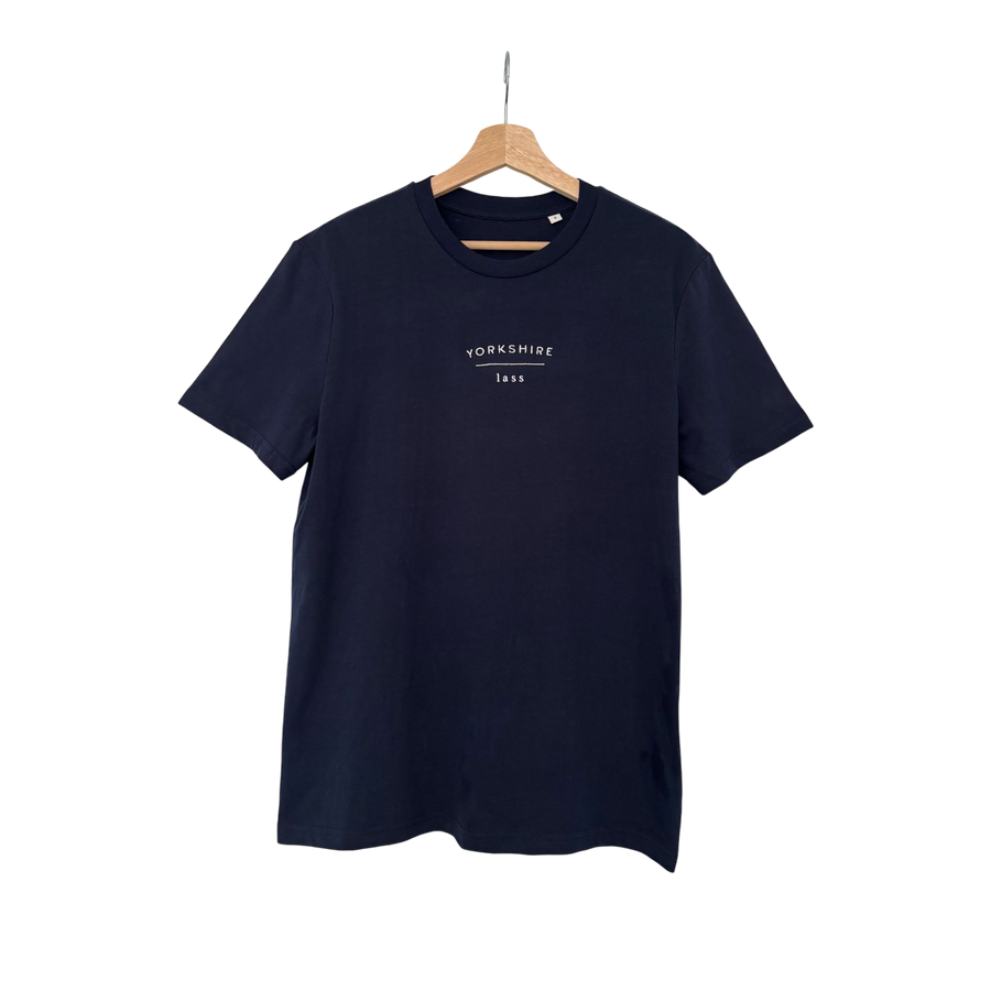 Yorkshire Lass T-Shirt Embroidered Organic Cotton