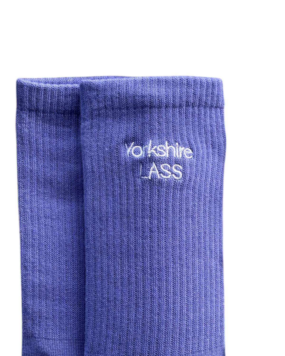 Yorkshire Lass Embroidered Crew Socks