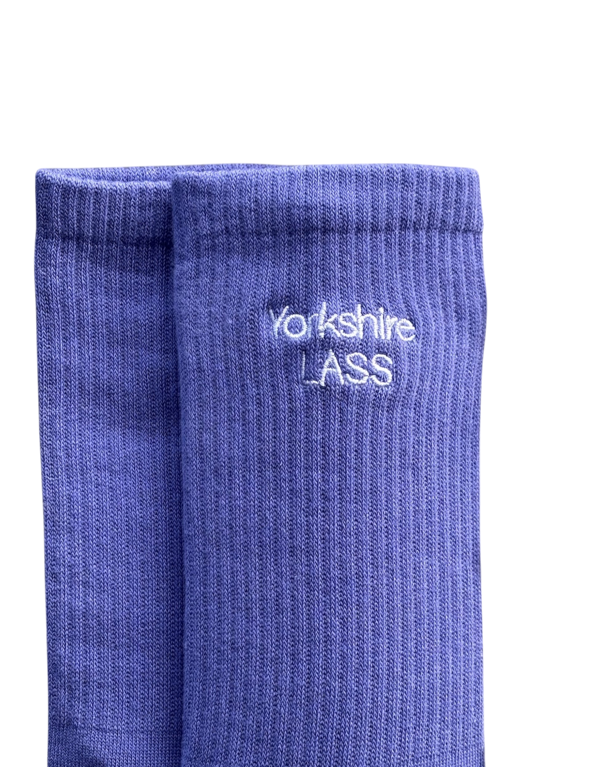 Yorkshire Lass Embroidered Crew Socks