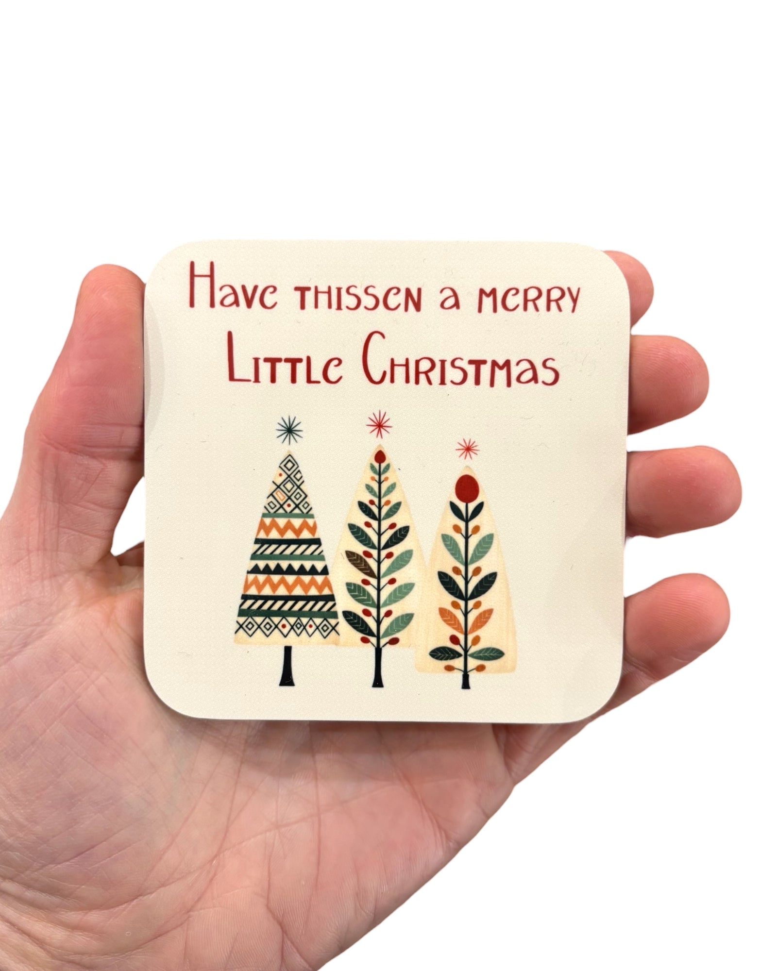 Yorkshire Merry Christmas Coaster
