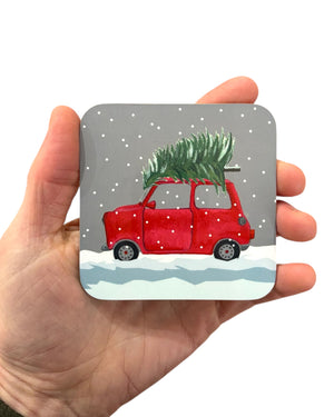 Christmas Mini Car Coaster