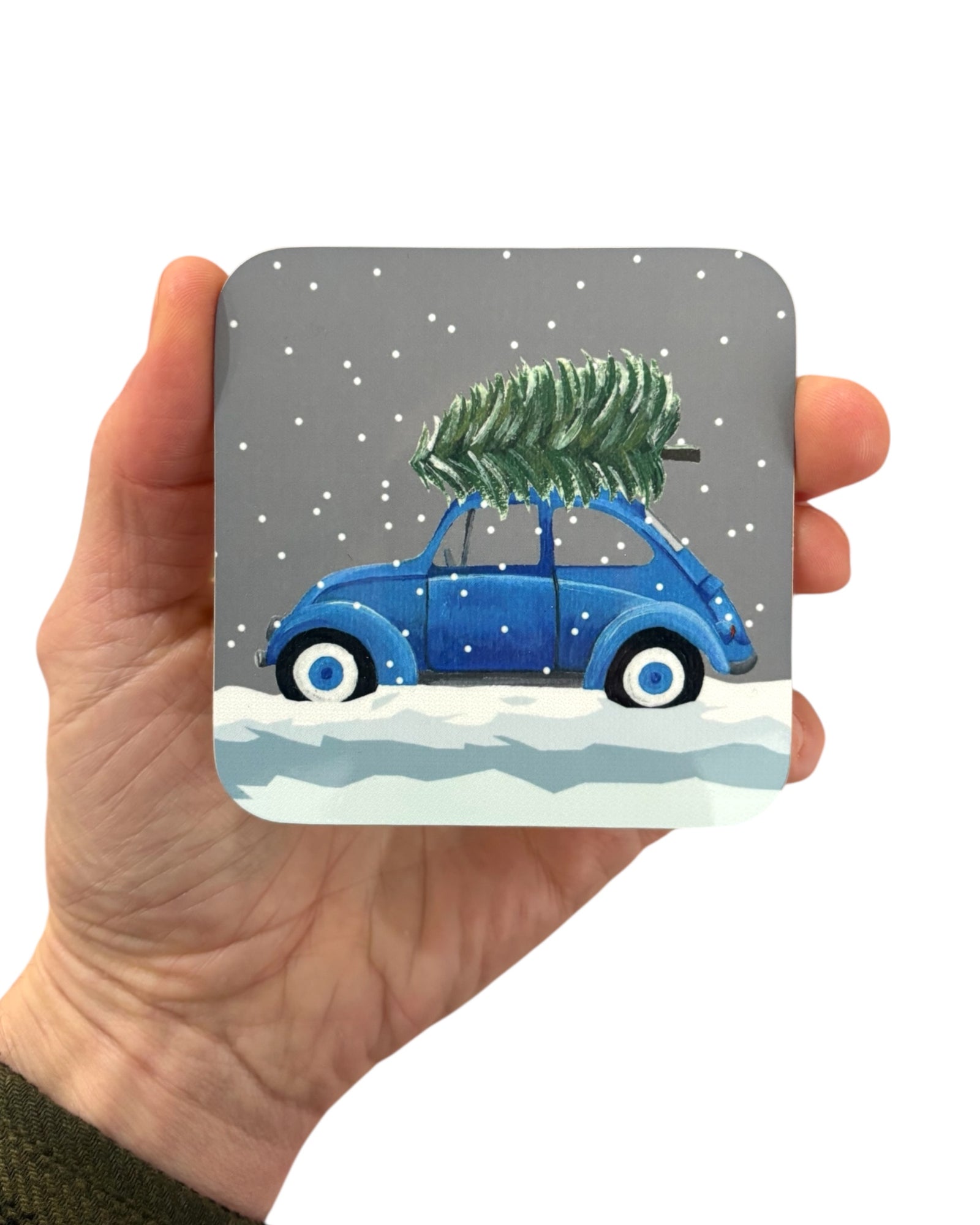 Christmas Beetle Car Coaster