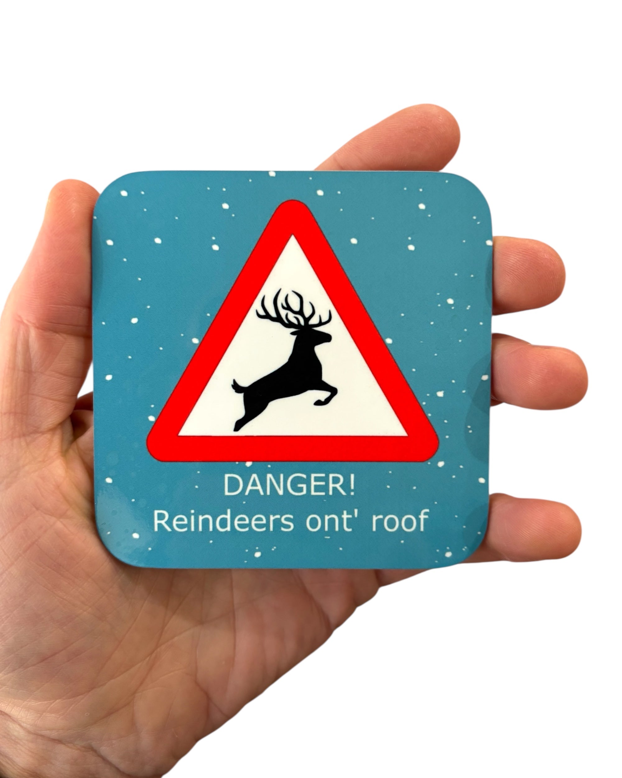 Yorkshire Christmas Reindeer Coaster