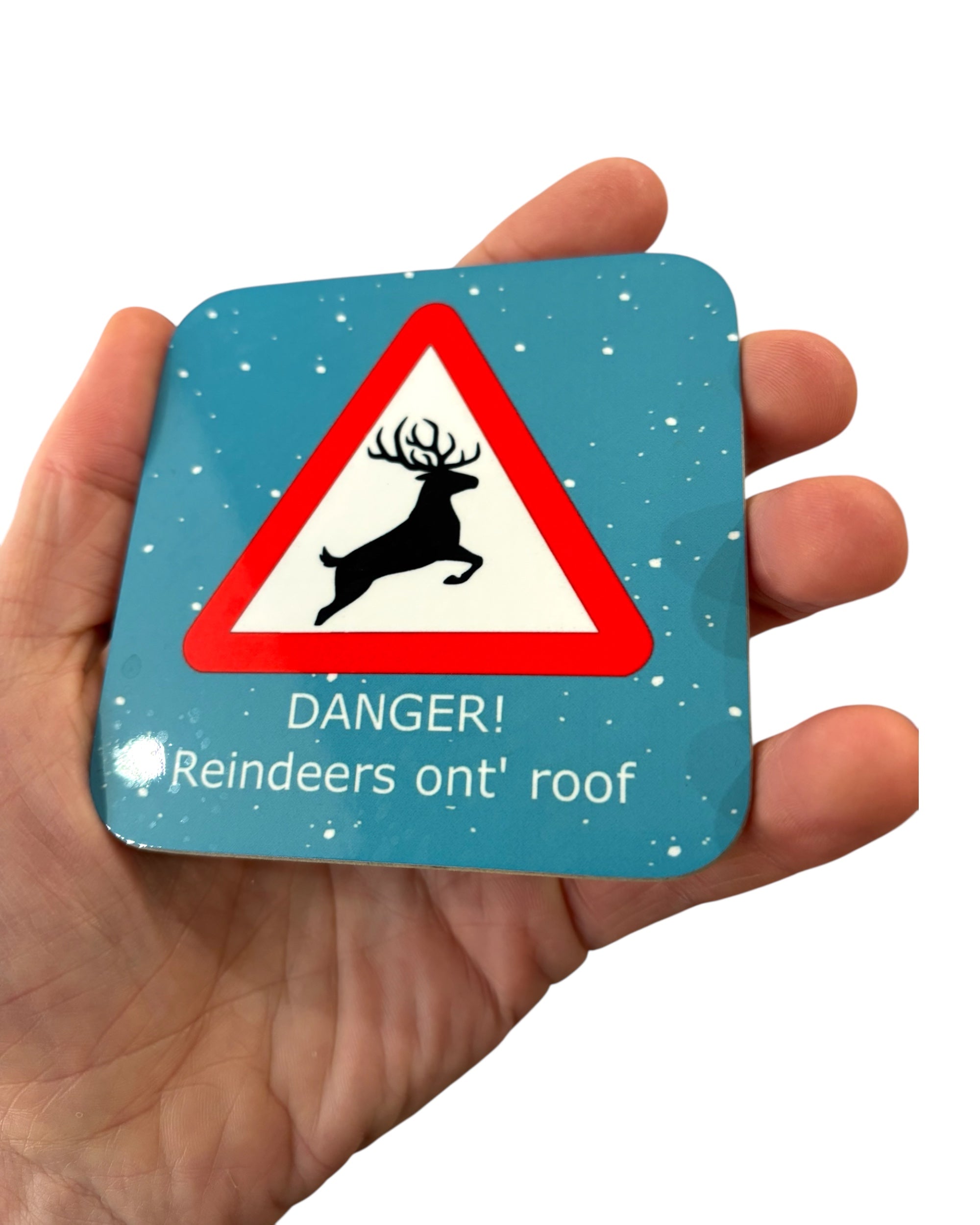 Yorkshire Christmas Reindeer Coaster