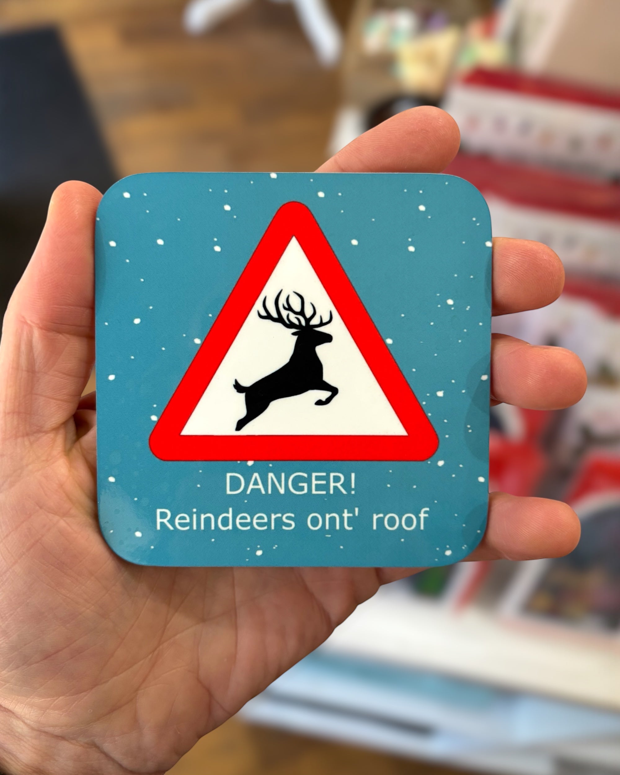 Yorkshire Christmas Reindeer Coaster