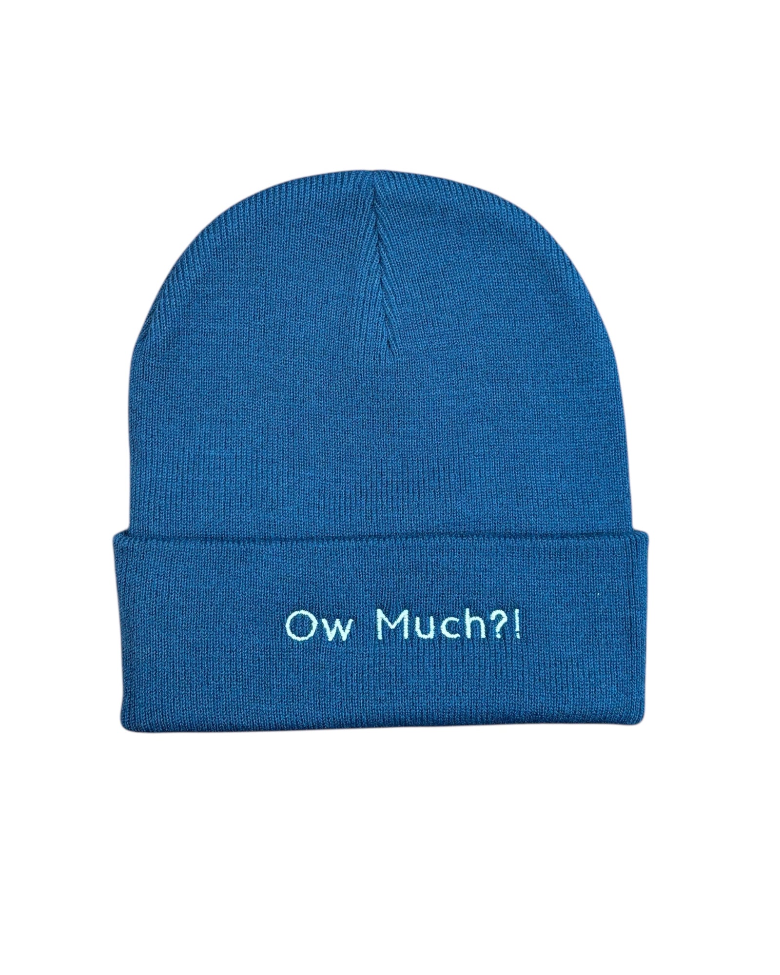 Yorkshire Ow Much Embroidered Beanie Hat - One Size - 3 Colours