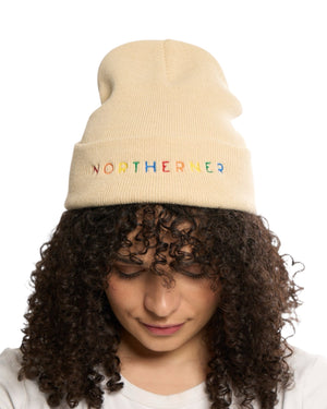 Northerner Pride Rainbow Embroidered Beanie Hat - One Size