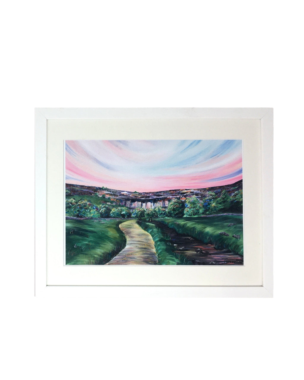 Malham Cove North Yorkshire Framed Print Framed